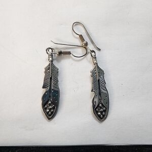 Silver Feather Earrings